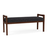 Weston Waiting Reception 2 Seat Bench Wood Frame