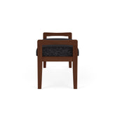 Weston Waiting Reception 2 Seat Bench Wood Frame
