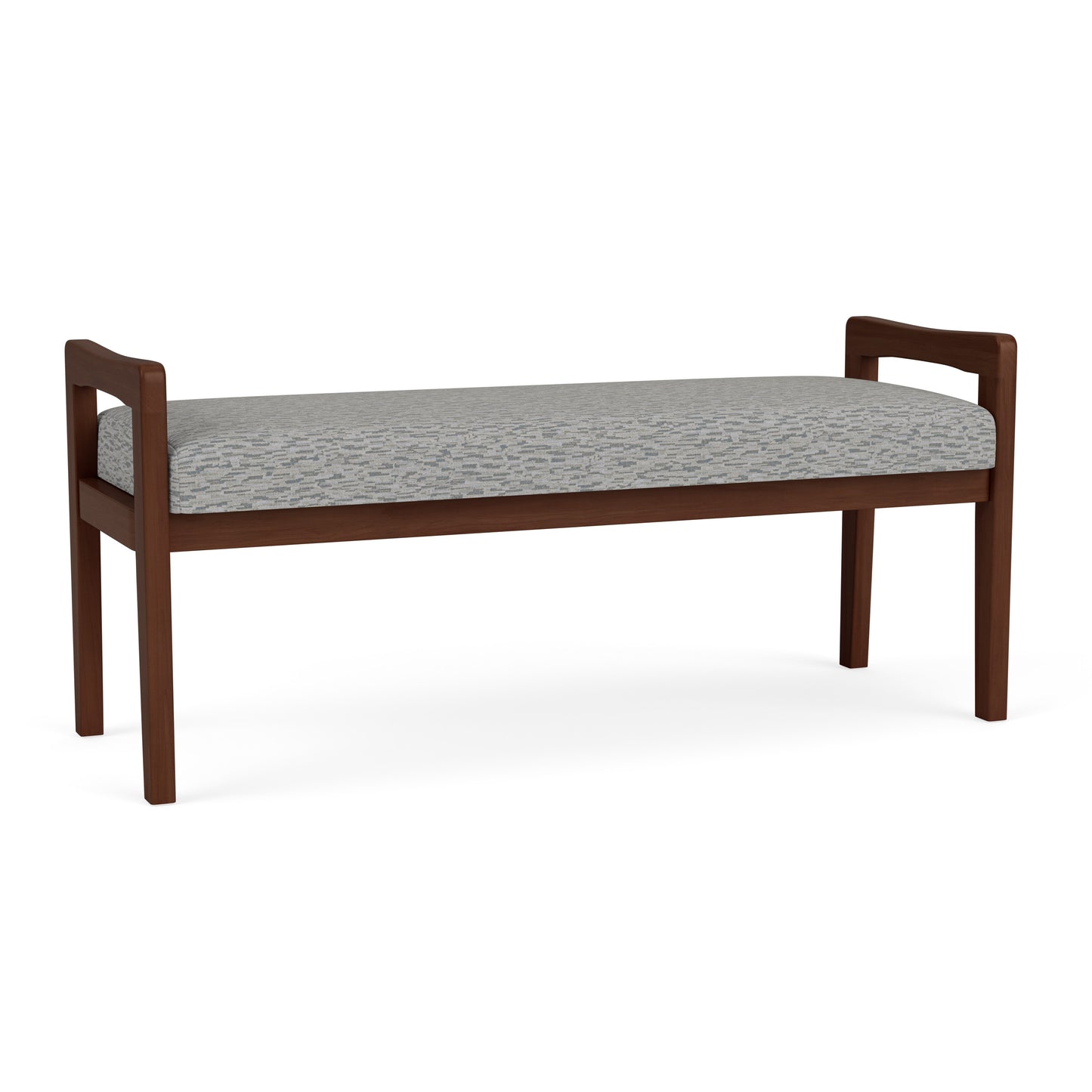 Weston Waiting Reception 2 Seat Bench Wood Frame