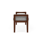 Weston Waiting Reception 2 Seat Bench Wood Frame