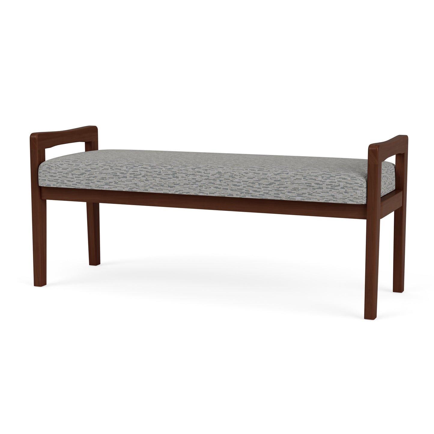 Weston Waiting Reception 2 Seat Bench Wood Frame