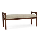 Weston Waiting Reception 2 Seat Bench Wood Frame