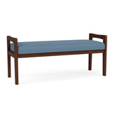 Weston Waiting Reception 2 Seat Bench Wood Frame