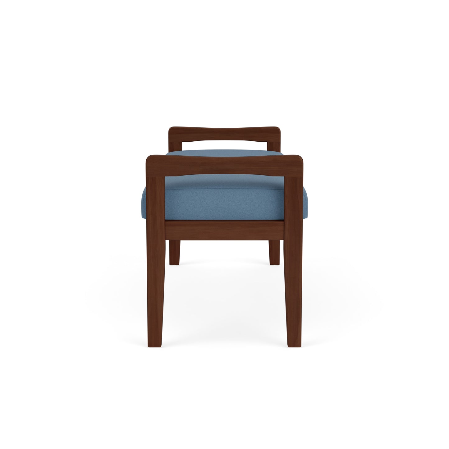 Weston Waiting Reception 2 Seat Bench Wood Frame