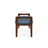 Weston Waiting Reception 2 Seat Bench Wood Frame