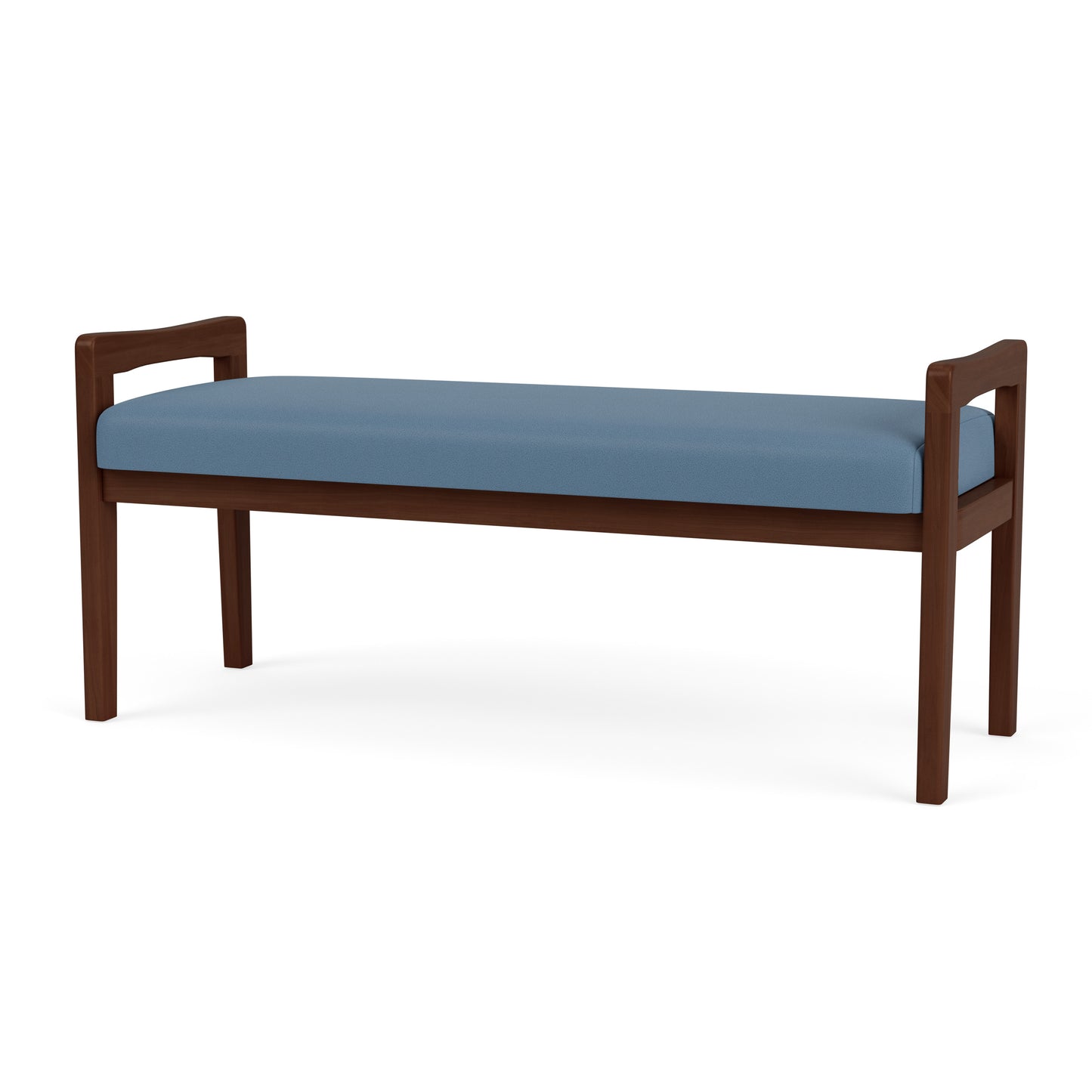 Weston Waiting Reception 2 Seat Bench Wood Frame