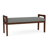 Weston Waiting Reception 2 Seat Bench Wood Frame