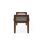 Weston Waiting Reception 2 Seat Bench Wood Frame