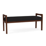 Weston Waiting Reception 2 Seat Bench Wood Frame