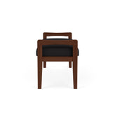 Weston Waiting Reception 2 Seat Bench Wood Frame