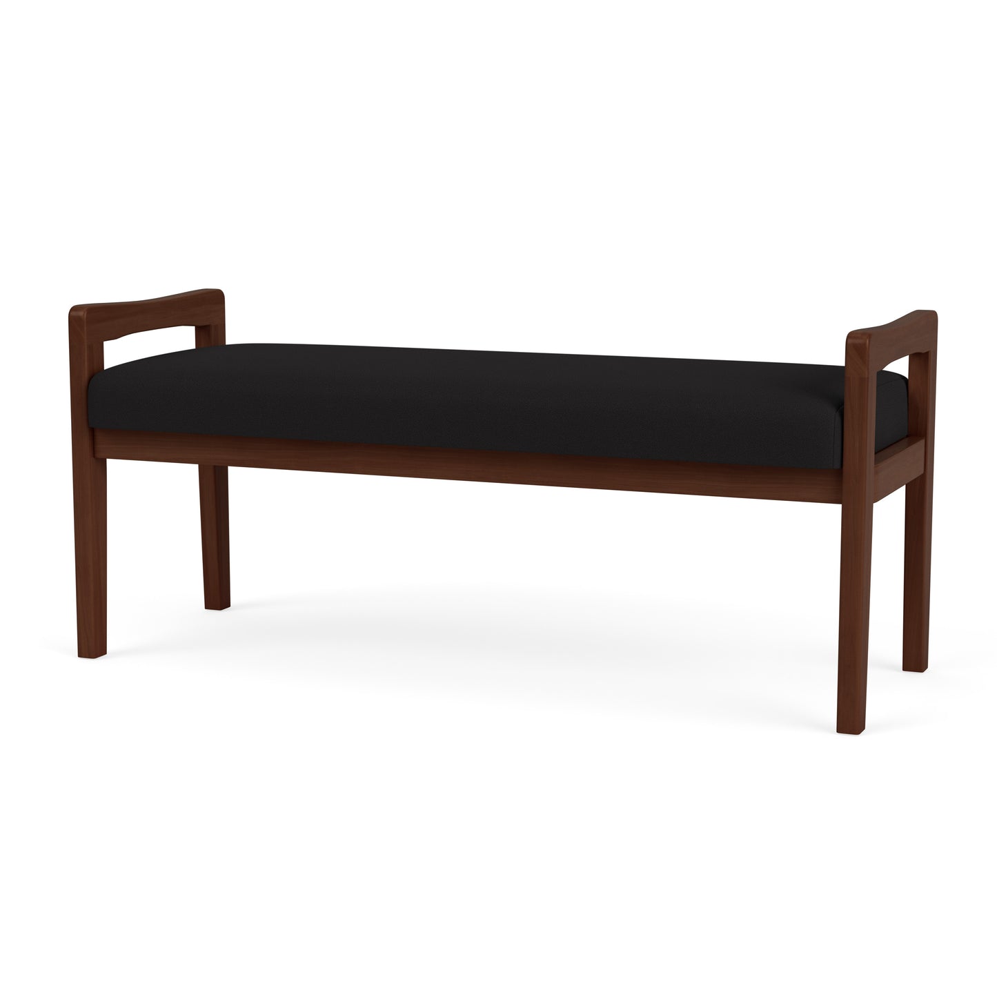 Weston Waiting Reception 2 Seat Bench Wood Frame