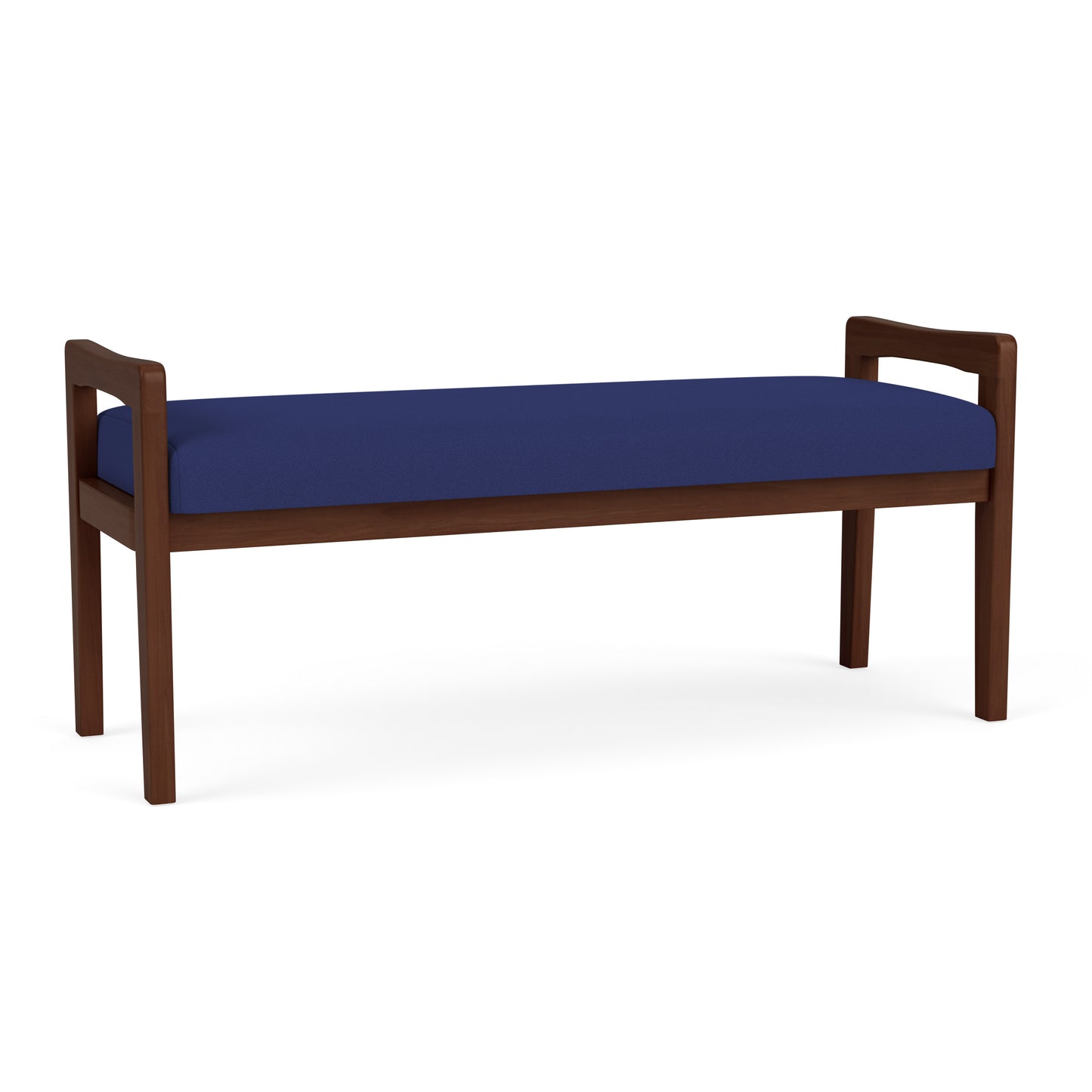 Weston Waiting Reception 2 Seat Bench Wood Frame