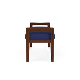 Weston Waiting Reception 2 Seat Bench Wood Frame