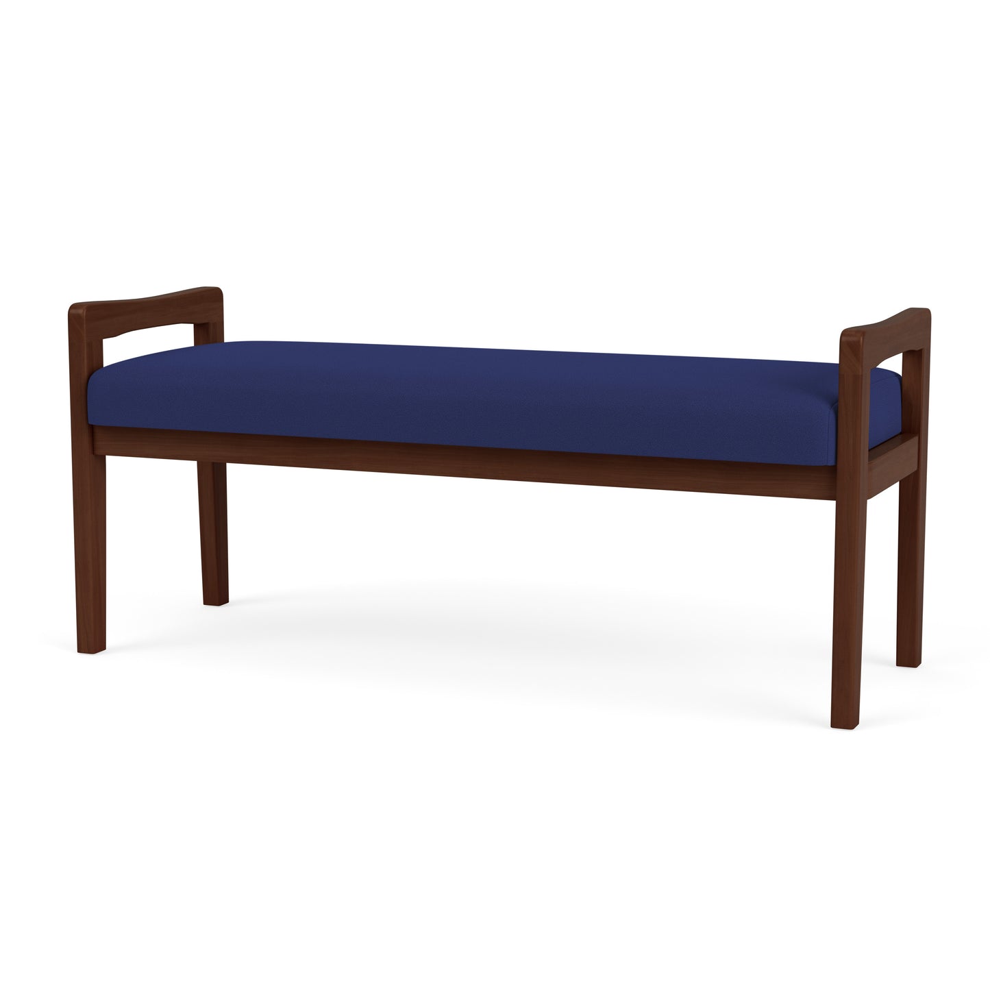 Weston Waiting Reception 2 Seat Bench Wood Frame