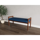 Weston Waiting Reception 2 Seat Bench Wood Frame