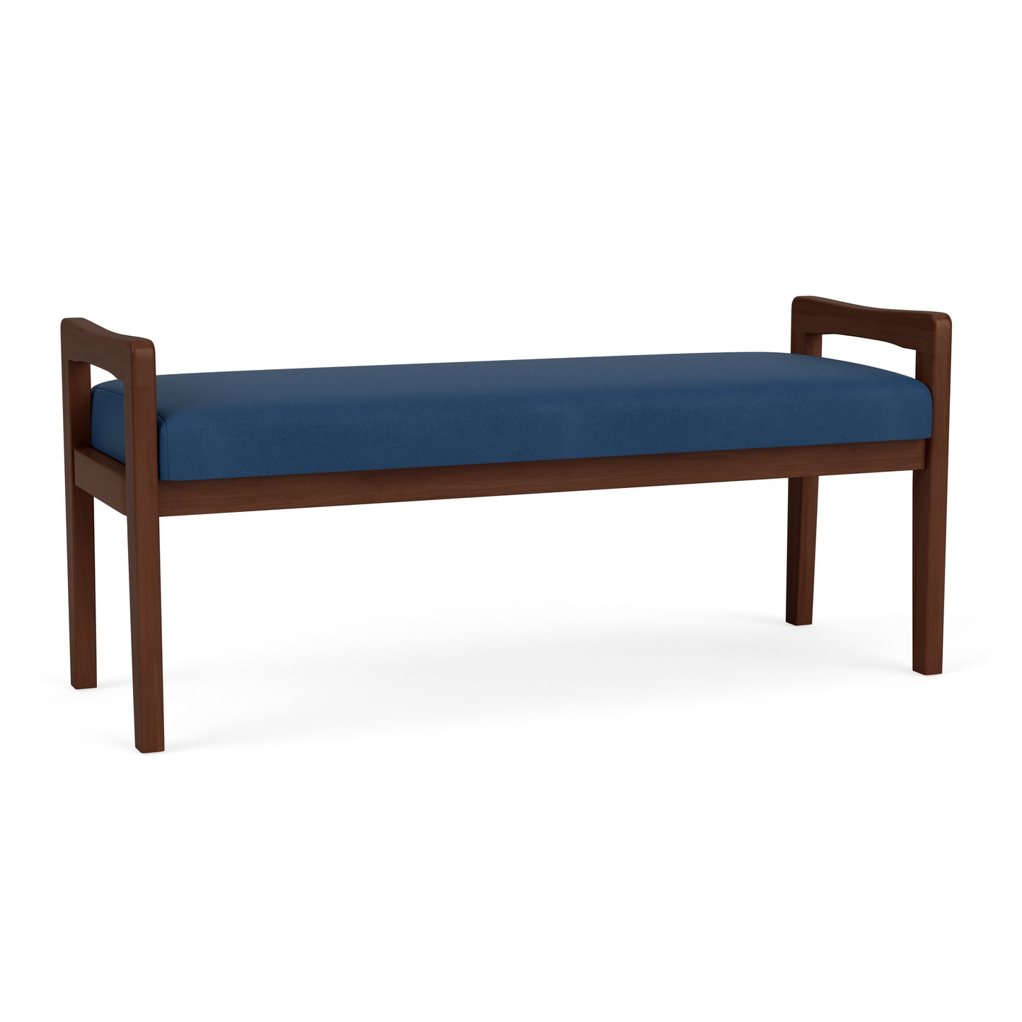 Weston Waiting Reception 2 Seat Bench Wood Frame