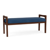 Weston Waiting Reception 2 Seat Bench Wood Frame