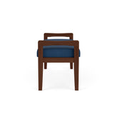 Weston Waiting Reception 2 Seat Bench Wood Frame