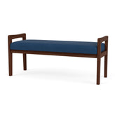 Weston Waiting Reception 2 Seat Bench Wood Frame