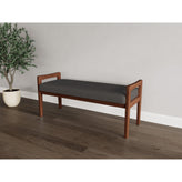 Weston Waiting Reception 2 Seat Bench Wood Frame
