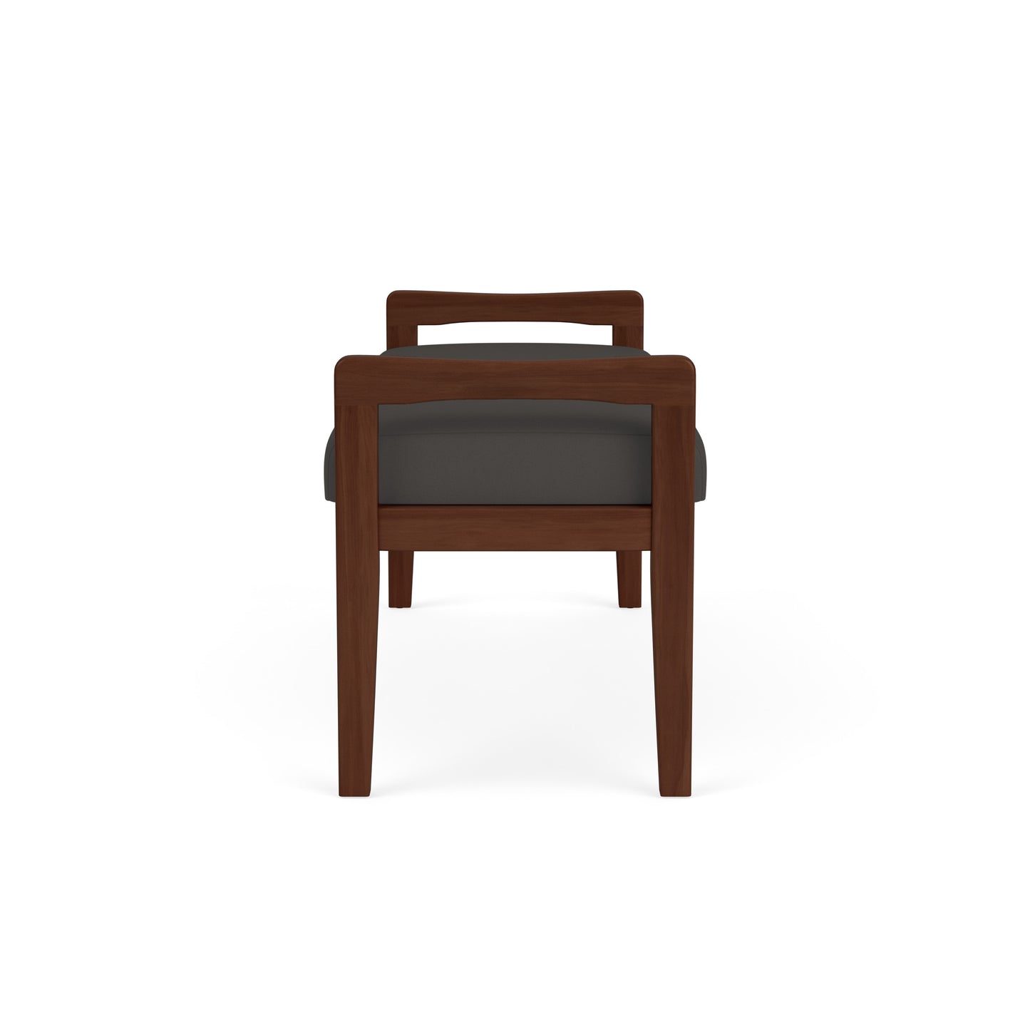Weston Waiting Reception 2 Seat Bench Wood Frame