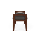Weston Waiting Reception 2 Seat Bench Wood Frame