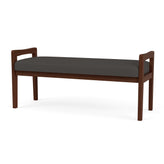 Weston Waiting Reception 2 Seat Bench Wood Frame