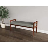 Weston Waiting Reception 2 Seat Bench Wood Frame
