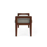 Weston Waiting Reception 2 Seat Bench Wood Frame
