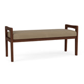 Weston Waiting Reception 2 Seat Bench Wood Frame