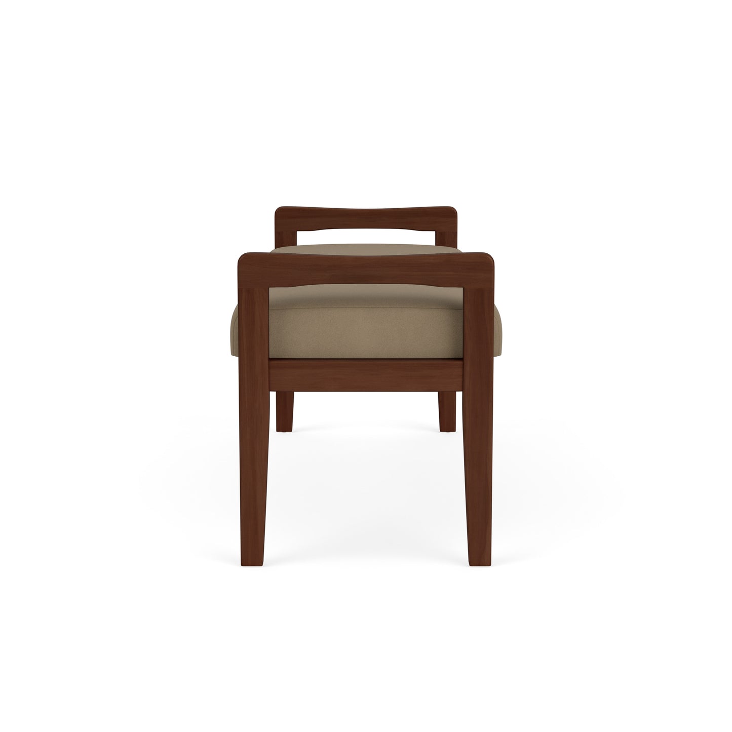 Weston Waiting Reception 2 Seat Bench Wood Frame