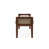 Weston Waiting Reception 2 Seat Bench Wood Frame