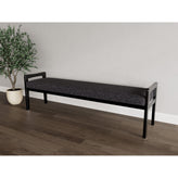 Weston Waiting Reception 3 Seat Bench Wood Frame