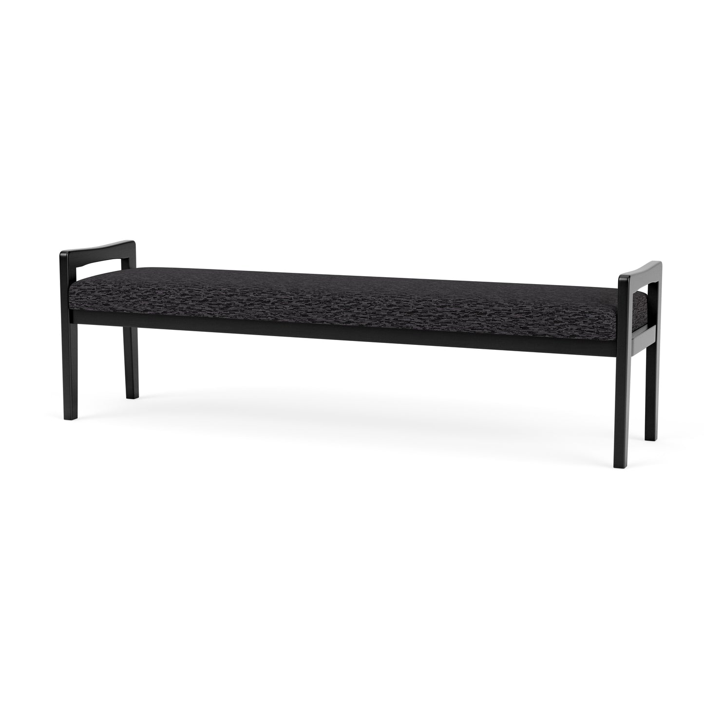 Weston Waiting Reception 3 Seat Bench Wood Frame