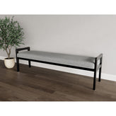 Weston Waiting Reception 3 Seat Bench Wood Frame