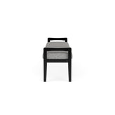 Weston Waiting Reception 3 Seat Bench Wood Frame
