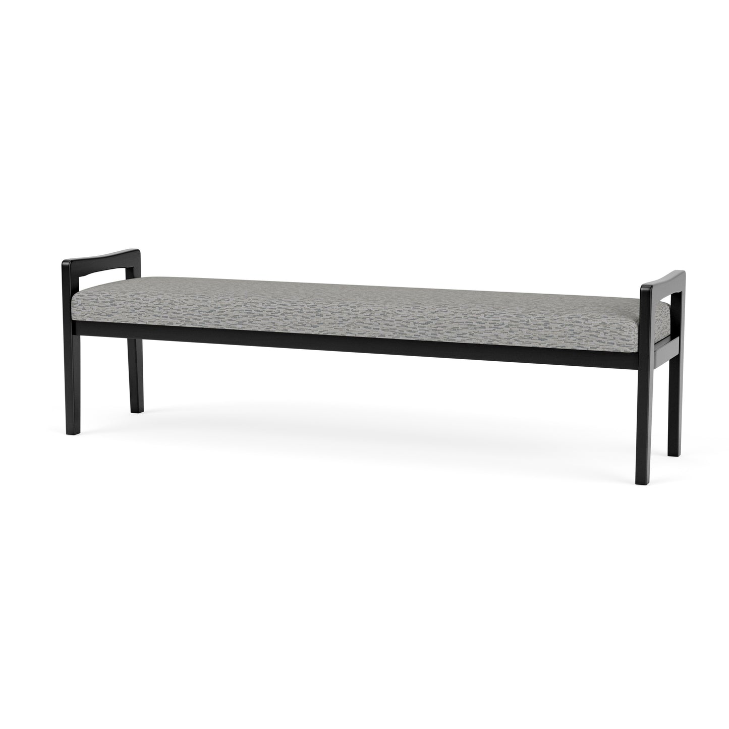 Weston Waiting Reception 3 Seat Bench Wood Frame