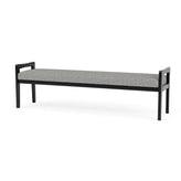 Weston Waiting Reception 3 Seat Bench Wood Frame
