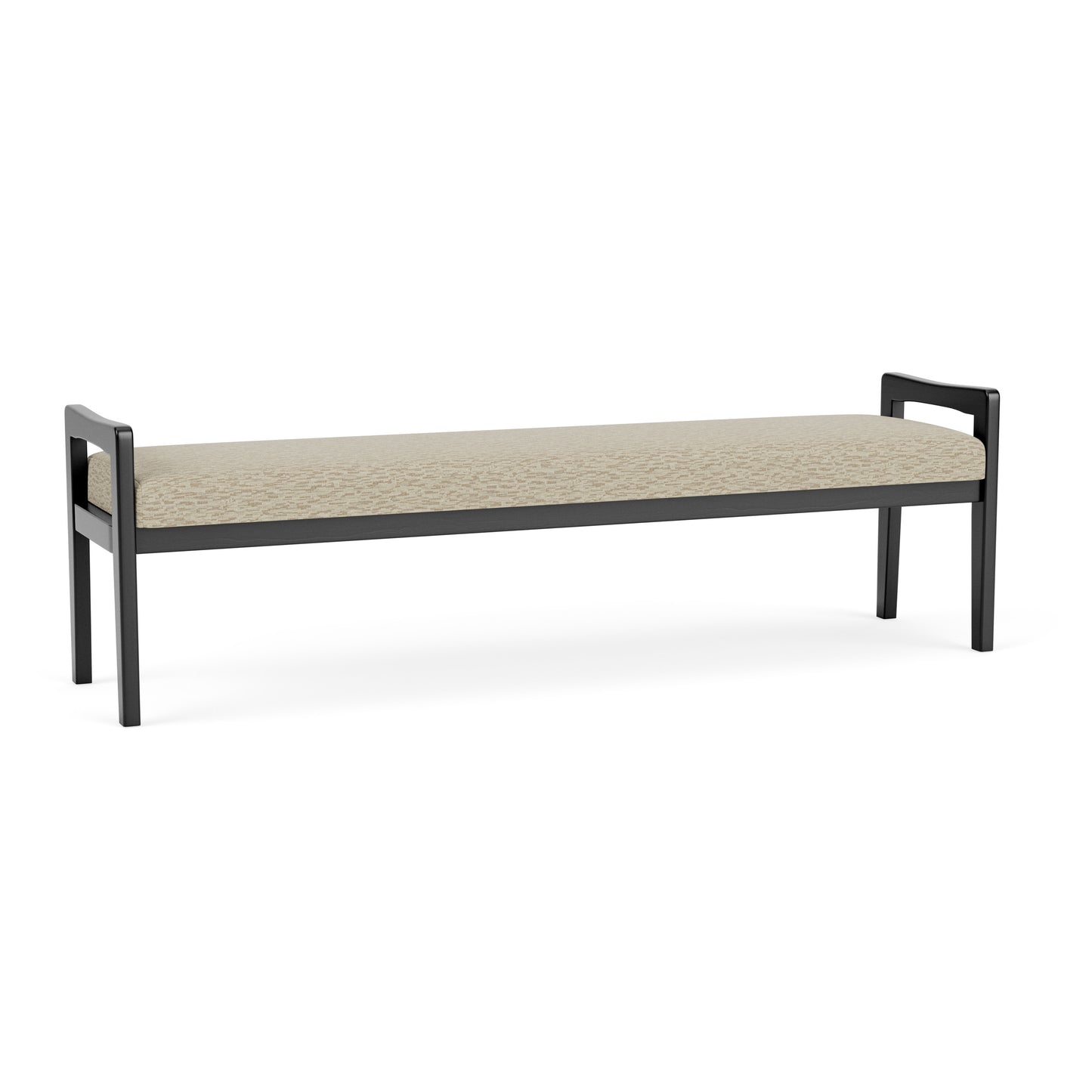 Weston Waiting Reception 3 Seat Bench Wood Frame