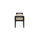 Weston Waiting Reception 3 Seat Bench Wood Frame