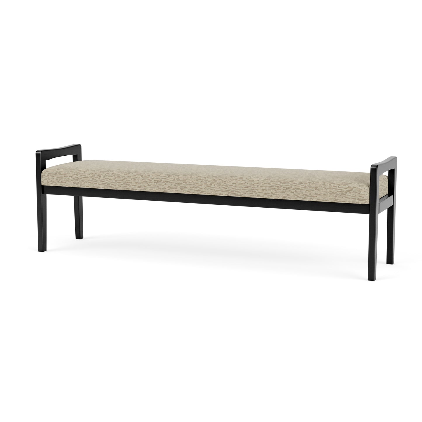 Weston Waiting Reception 3 Seat Bench Wood Frame