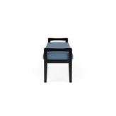 Weston Waiting Reception 3 Seat Bench Wood Frame