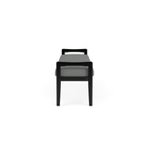 Weston Waiting Reception 3 Seat Bench Wood Frame