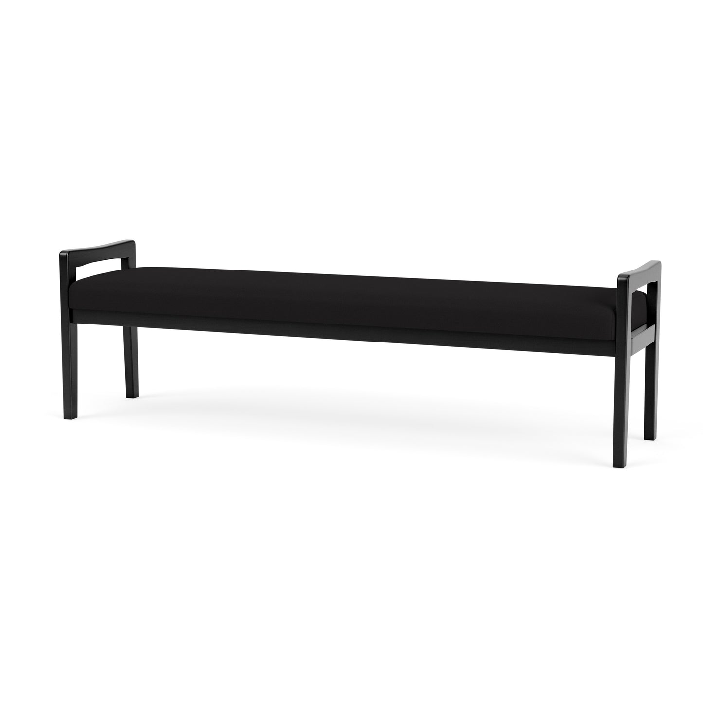 Weston Waiting Reception 3 Seat Bench Wood Frame