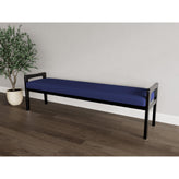 Weston Waiting Reception 3 Seat Bench Wood Frame