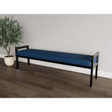 Weston Waiting Reception 3 Seat Bench Wood Frame