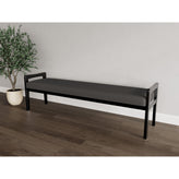 Weston Waiting Reception 3 Seat Bench Wood Frame