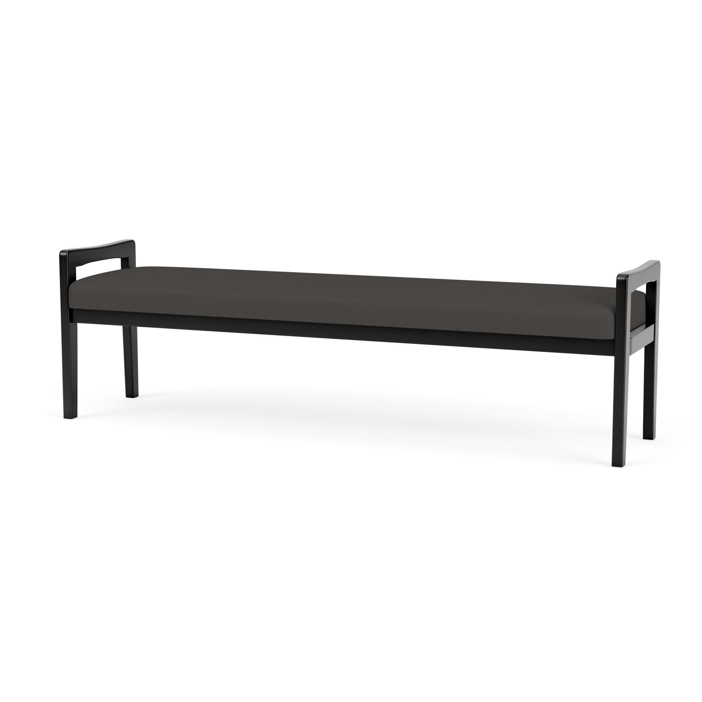 Weston Waiting Reception 3 Seat Bench Wood Frame