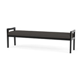 Weston Waiting Reception 3 Seat Bench Wood Frame