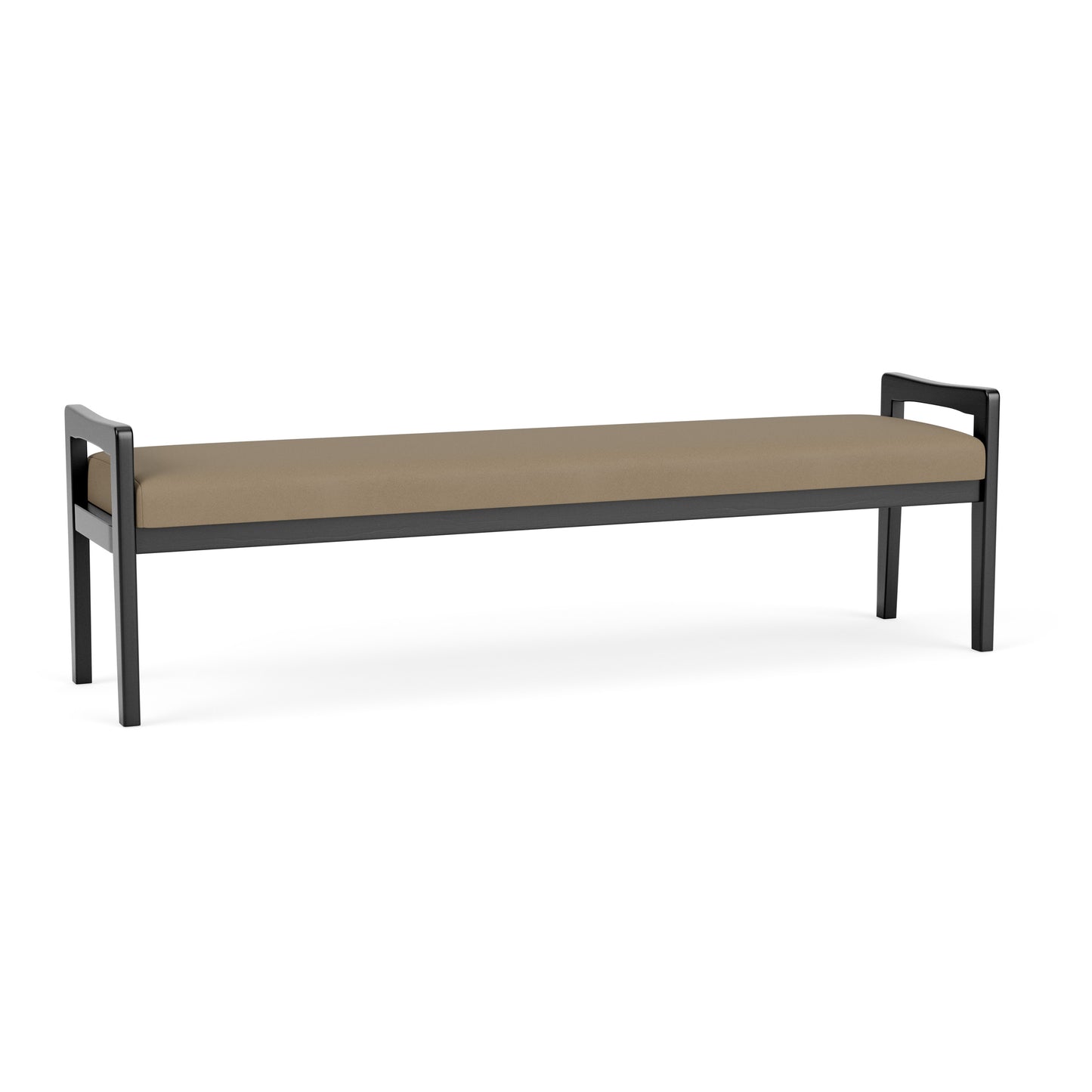 Weston Waiting Reception 3 Seat Bench Wood Frame